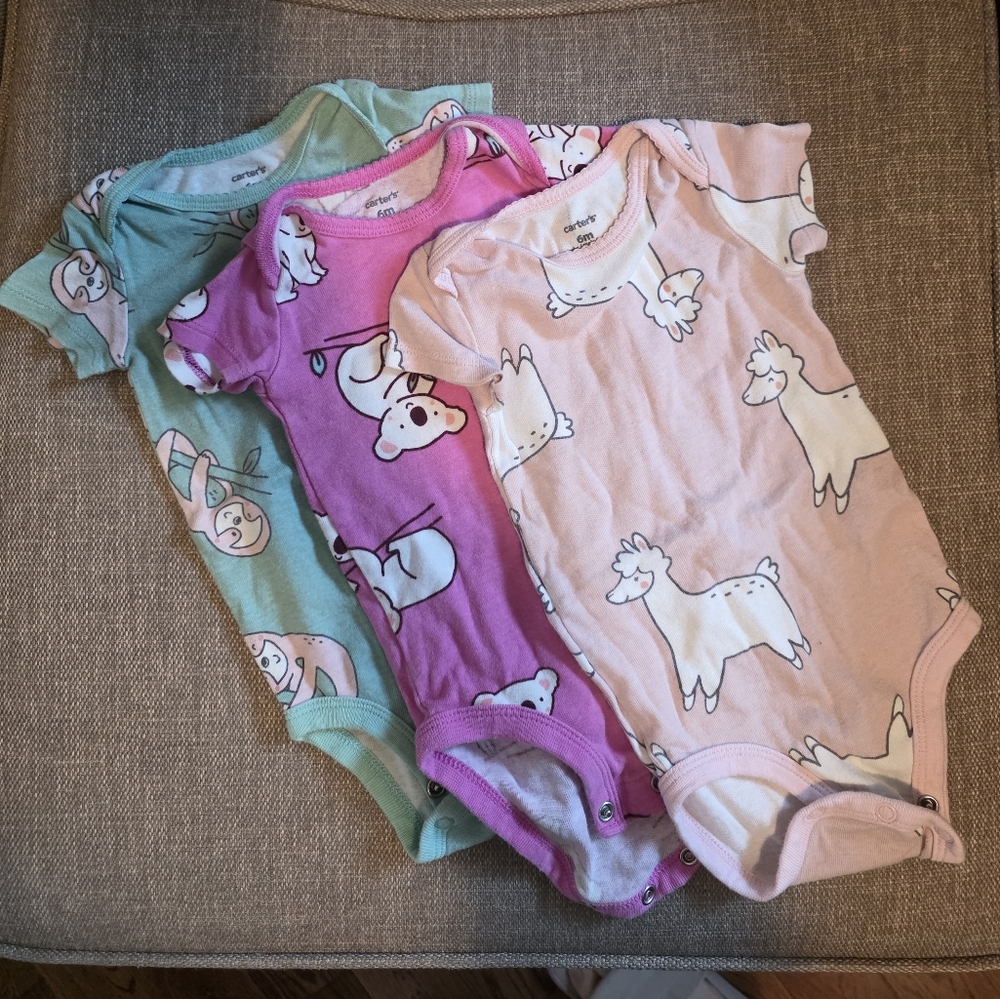 Carter's 6m Onesies Bodysuit 3 Pavk